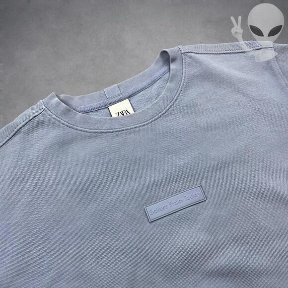 Zara Other - Zara Sweater Medium light Purple Cotton Crewneck Casual pullover